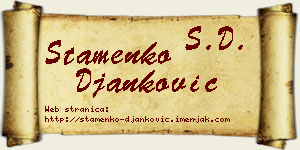 Stamenko Đanković vizit kartica